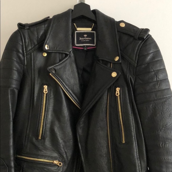 Juicy Couture genuine lamb leather jacket - Picture 2 of 8